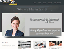 Tablet Screenshot of clairepoleylaw.com